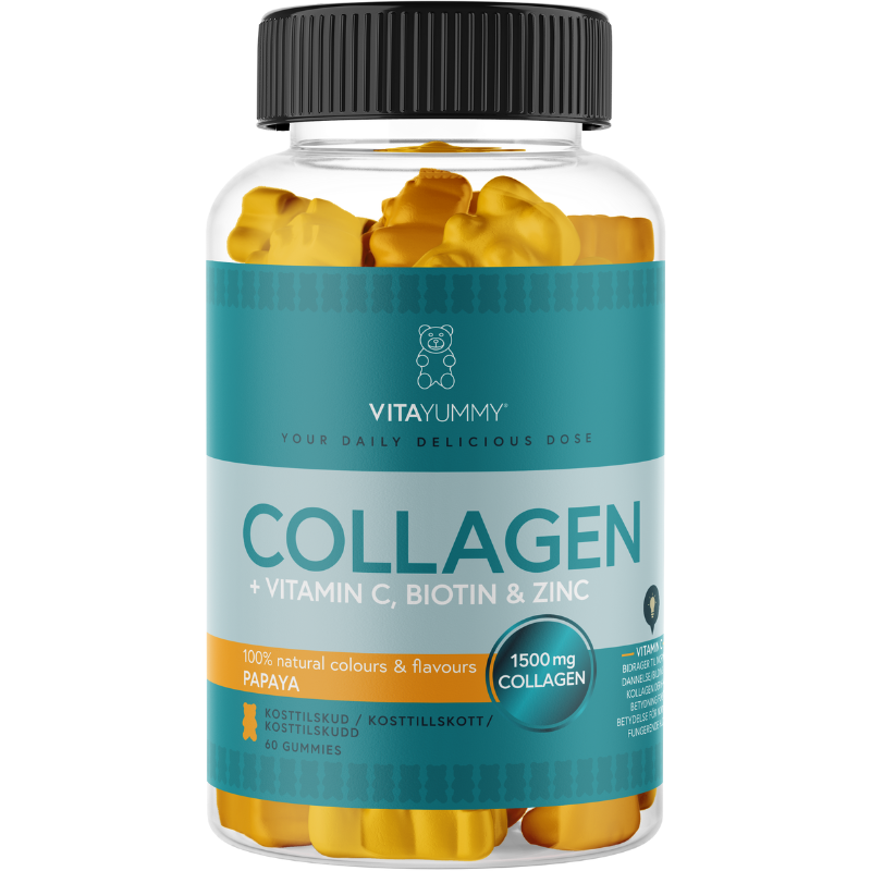 Vintilbud VitaYummy Collagen Papaya (60 stk) køb billig