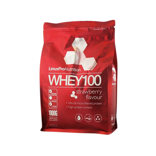 LinusPro WHEY100 – Jordbær (1 kg)