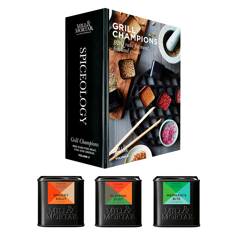 Mill & Mortar Grill Champions Gaveæske - Smokey Sally, Mermaids Bite, Flaming Dust (140 g)