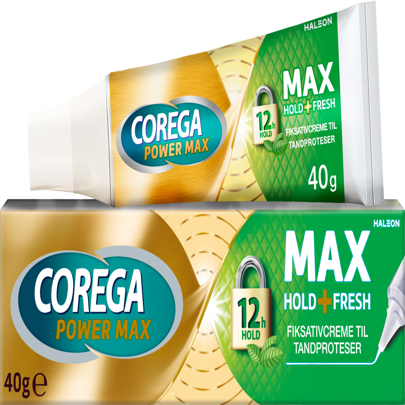 Corega Max Hold + Fresh Fiksativcreme (40 g)