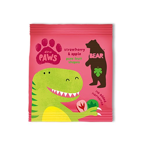 Bear Dino Paws jordbær & æble (20 g)