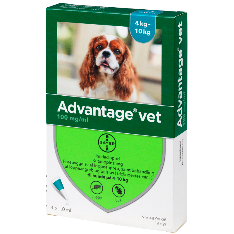 Advantage Vet 10% Hund 4-10 Kg (4x1 ml)