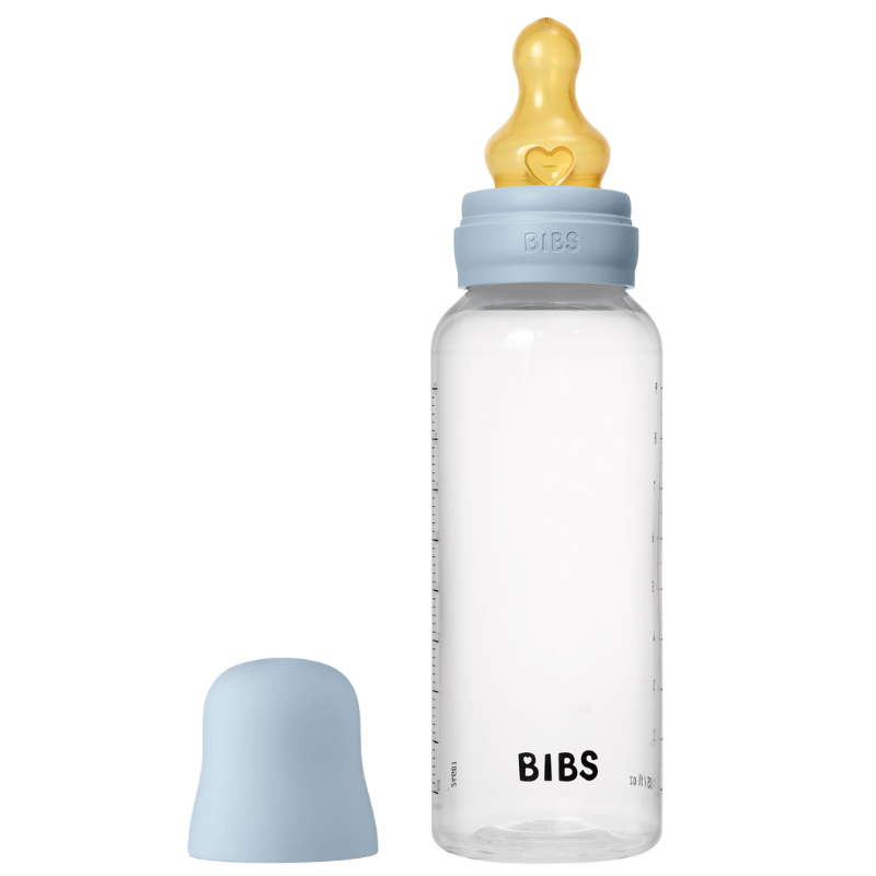 Bibs Baby Bottle Round Latex Medium Flow Baby Blue (270 ml)