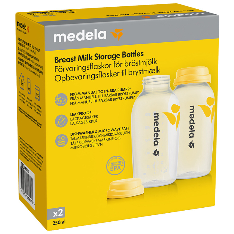 Medela Brystmælksflasker (2 x 250 ml)