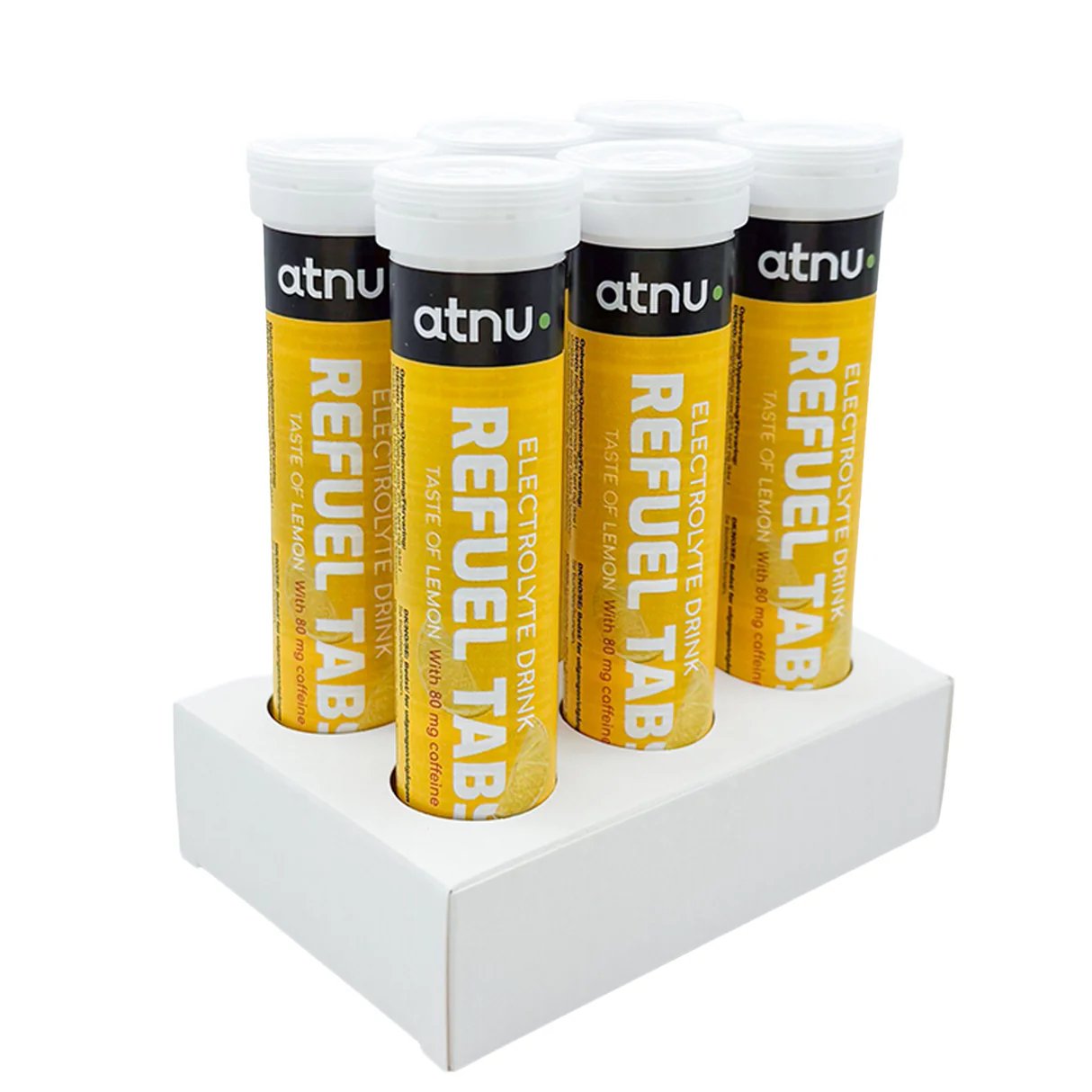 6 x ATNU Refuel Elektrolyte Tabs Lemon M. Koffein (20 tabl)