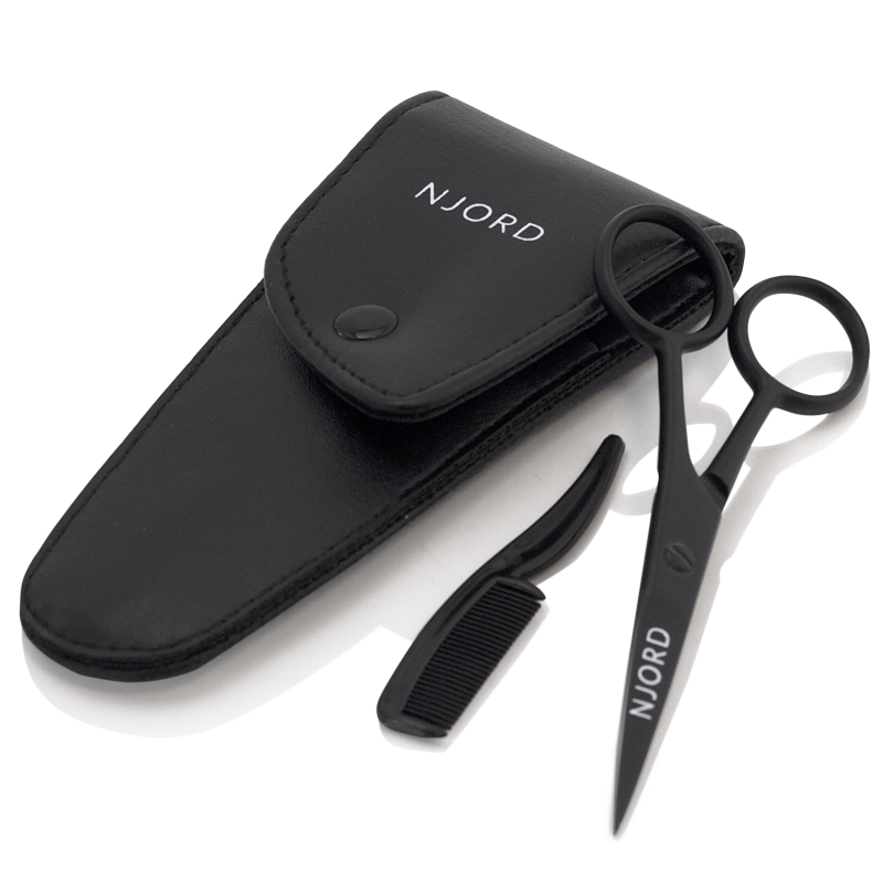 Njord Beard Comb & Scissor (1 sæt)