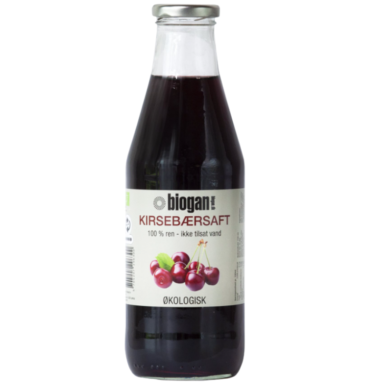Biogan Kirsebærsaft 100% rensaft É (750 ml)