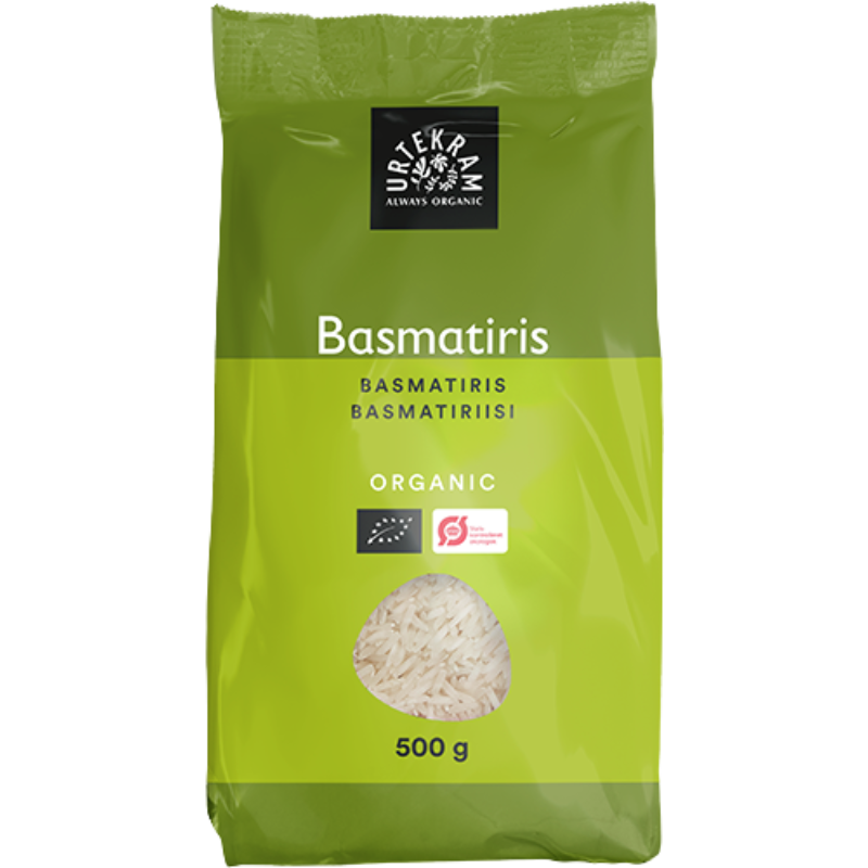 UDSALG Urtekram Hvide Basmati Ris fra Himalaya Fair Trade Ø (500 gr) køb billig