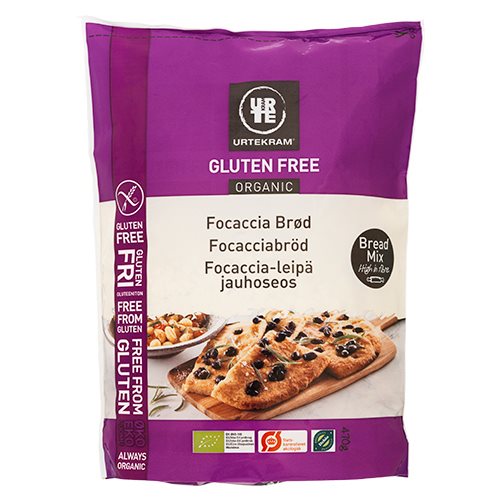 Urtekram Glutenfri Bagemix Foccacia Ø (470 g)