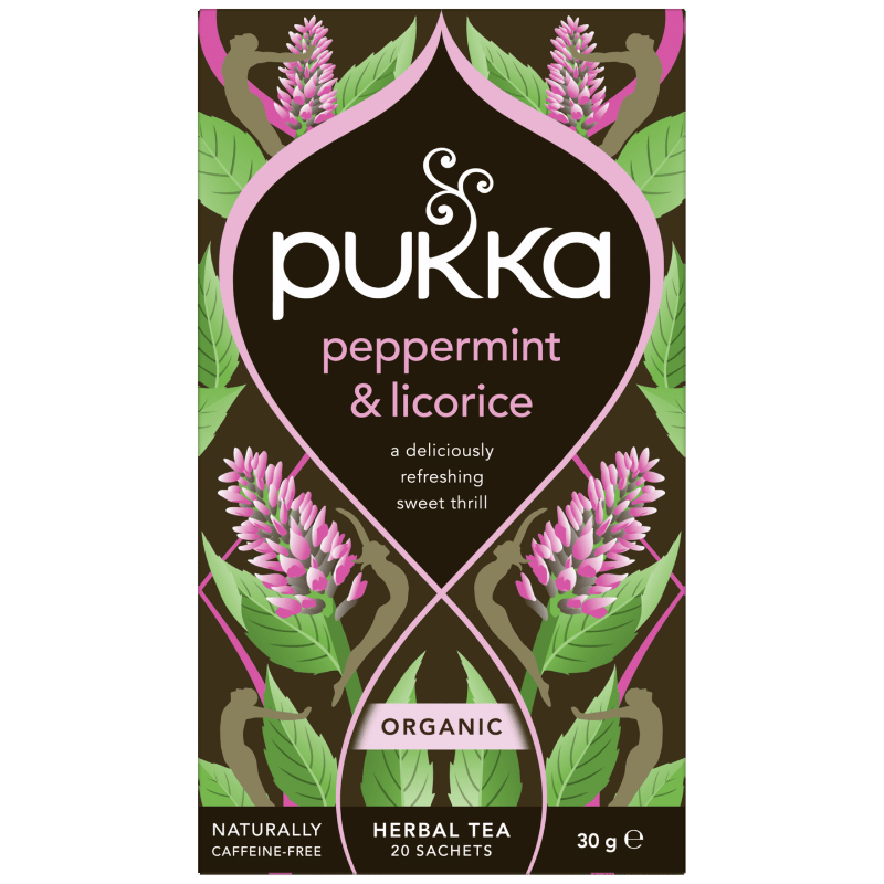 Pukka te Peppermint & Licorice te - 20 breve