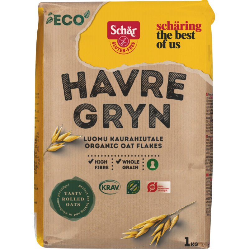 Schär Eco Havregryn Glutenfri Ø (1000 g)