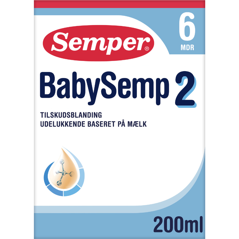 Semper BabySemp 2 Drikkeklar Tilskudsblanding - Fra 6 mdr. (200 g)