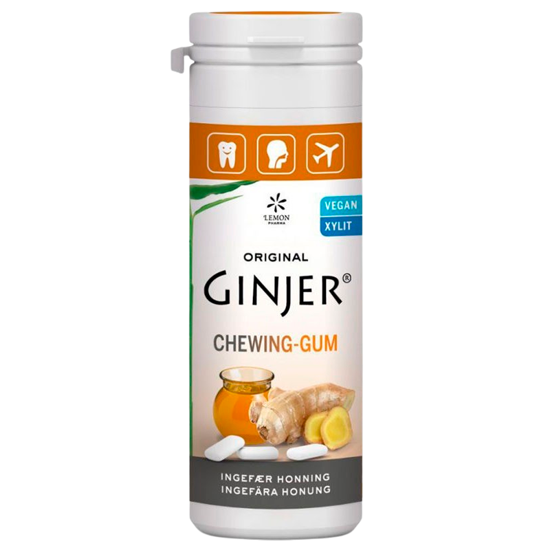 GINJER Ingefær Honning tyggegummi - 30 gr