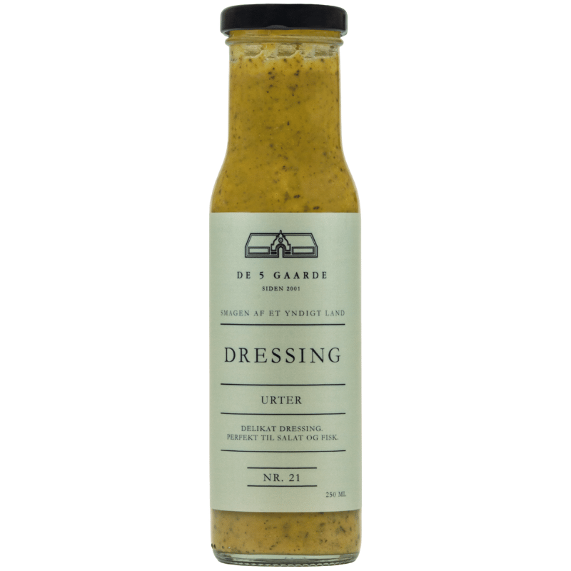 Urter dressing, De 5 Gaarde