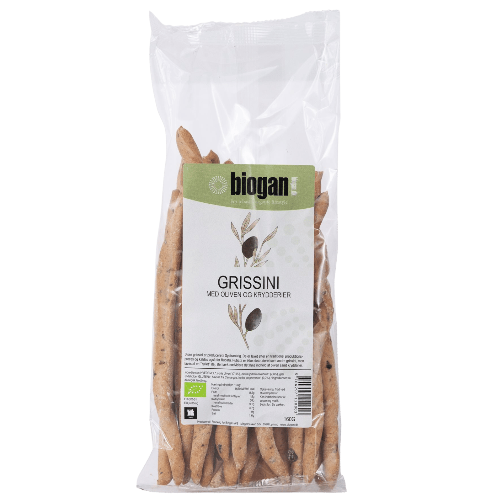 Biogan Grissini Med Oliven & Herbs De Provence Ø (160 g)