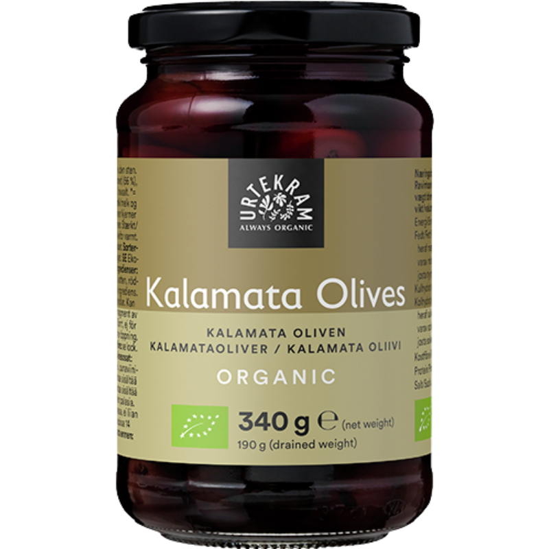 UDSALG Urtekram Kalamata Oliven u. sten Ø (340 g) køb billig