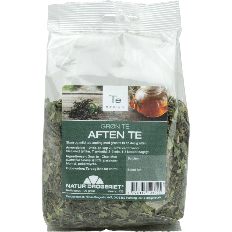 Natur Drogeriet Grøn Te Aften Te (100 g)