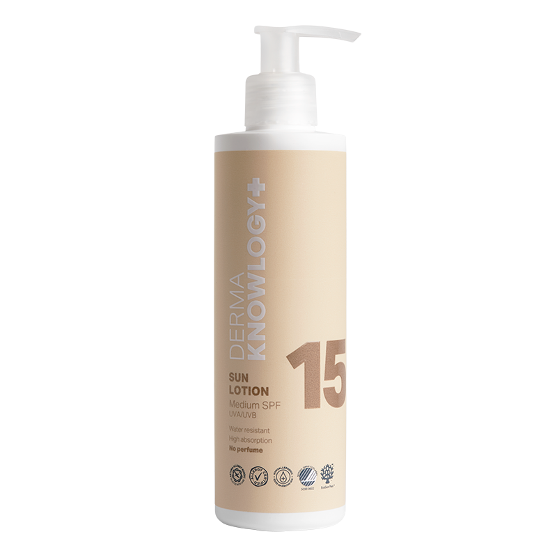 UDSALG DermaKnowlogy Sun Lotion SPF15 (200 ml) køb billig