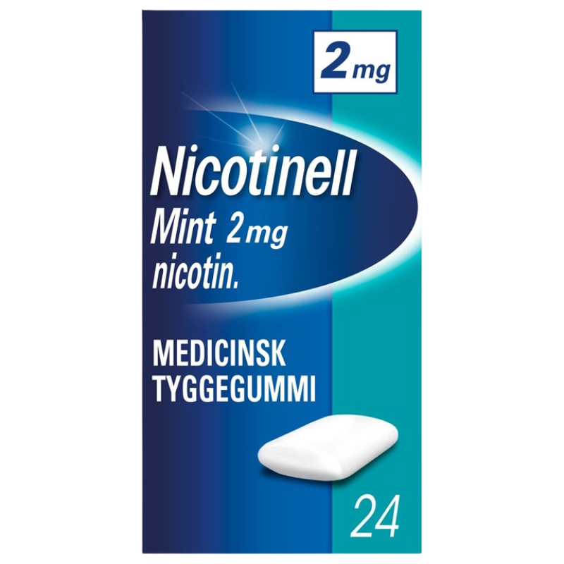 Nicotinell Mint Tyggegummi 2 mg (24 stk)
