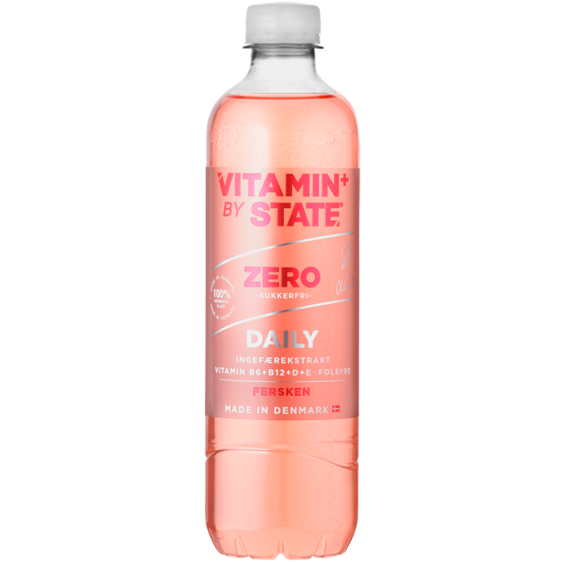 STATE Vitamin Drink Fersken Zero (500 ml)