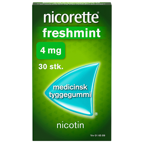 Nicorette Freshmint 4 mg Medicinsk Tyggegummi (30 stk)