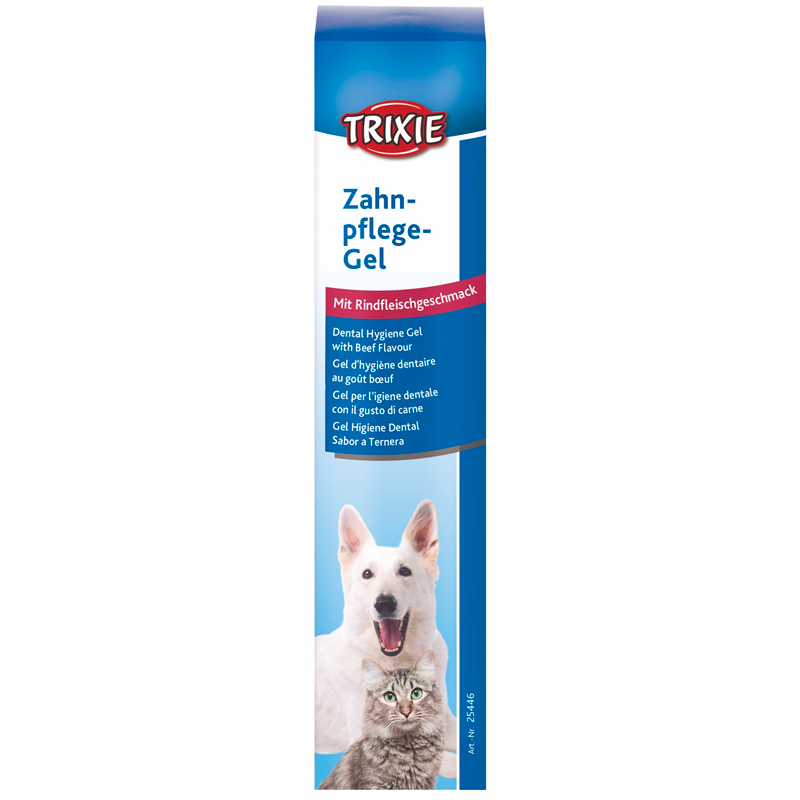 Trixie Dental Hygiejne Gel Med Oksekødssmag Til Hund & Kat (100 g)