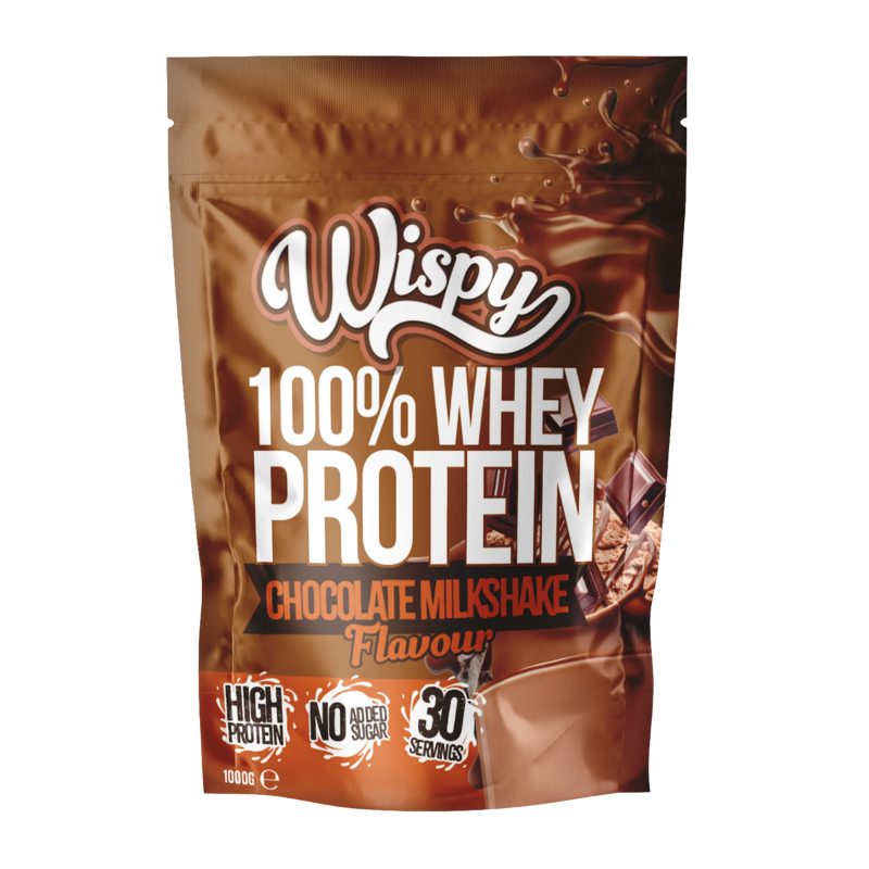 Tilbud Wispy Whey 100 Chocolate Milkshake (1 kg) køb billig