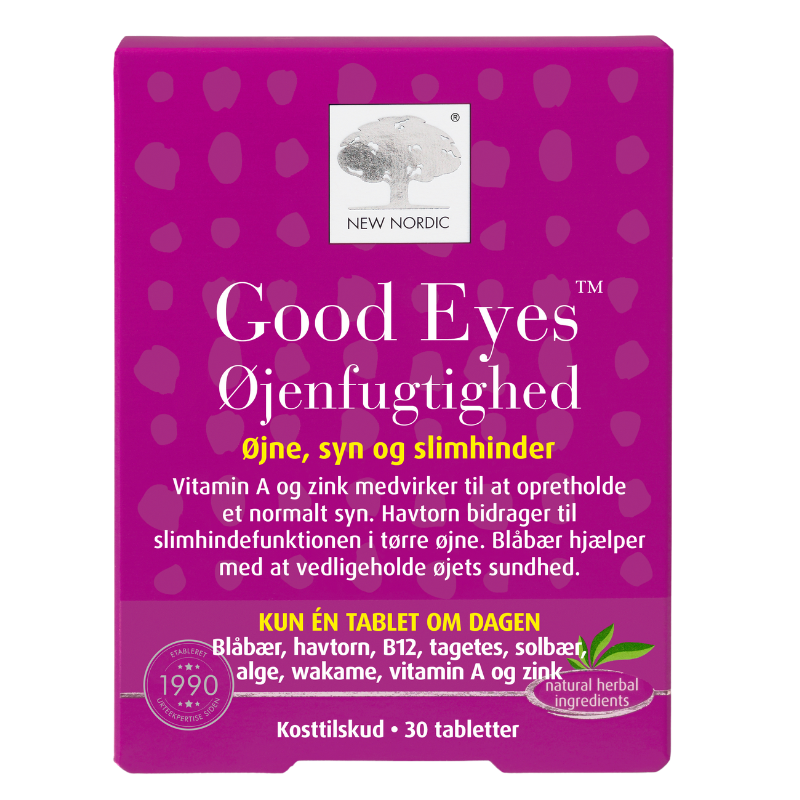 Tilbud New Nordic Good Eyes Øjenfugtighed (30 tabl) køb billig