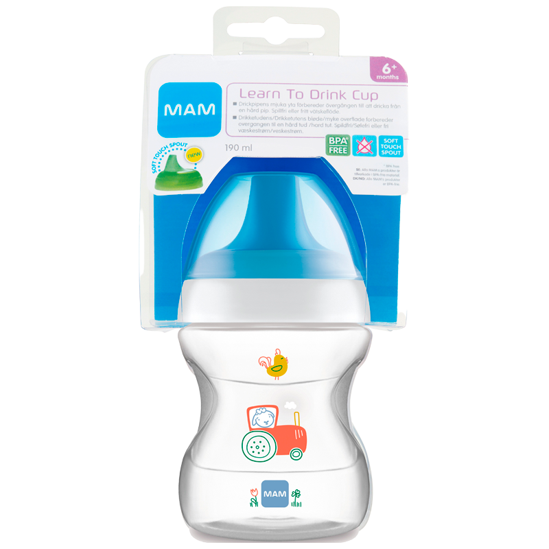 MAM Learn To Drink Cup Blue (190 ml)