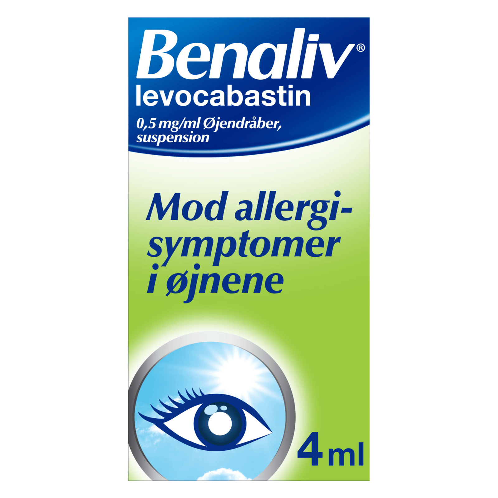 Benaliv Øjendråber 0,5 mg (4 ml)