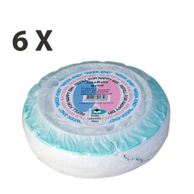 InkoBaby Blepose Refill Til Angelcare Weekend 16 x 4,5 cm (6 stk)