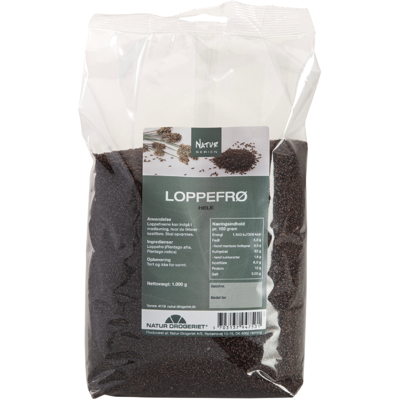 Natur Drogeriet Loppefrø Hele (1000 gr)