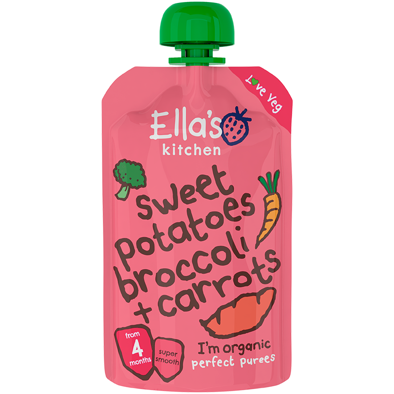 Ellas Kitchen Babymos Kartoffel/Broccoli gulerod Ø 4 Mdr (120 gr)
