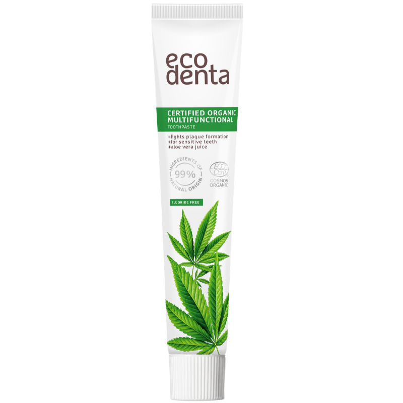 Ecodenta Tandpasta Økologisk Multifunktion M. Hampolie (75 ml)
