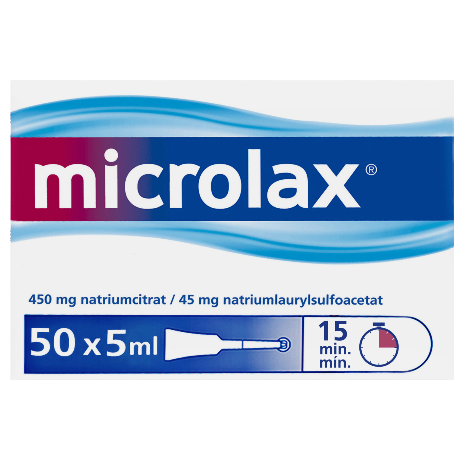Microlax Rektalvæske OPL 9+90MG/ML (50 x 5 ml)