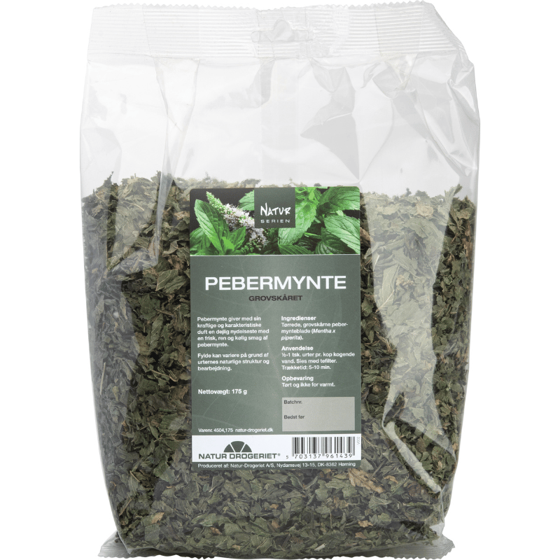 Natur Drogeriet Pebermynte Grov skåret (175 gr)