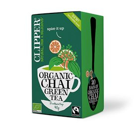 Clipper Grøn Te Chai Ø (40 g)