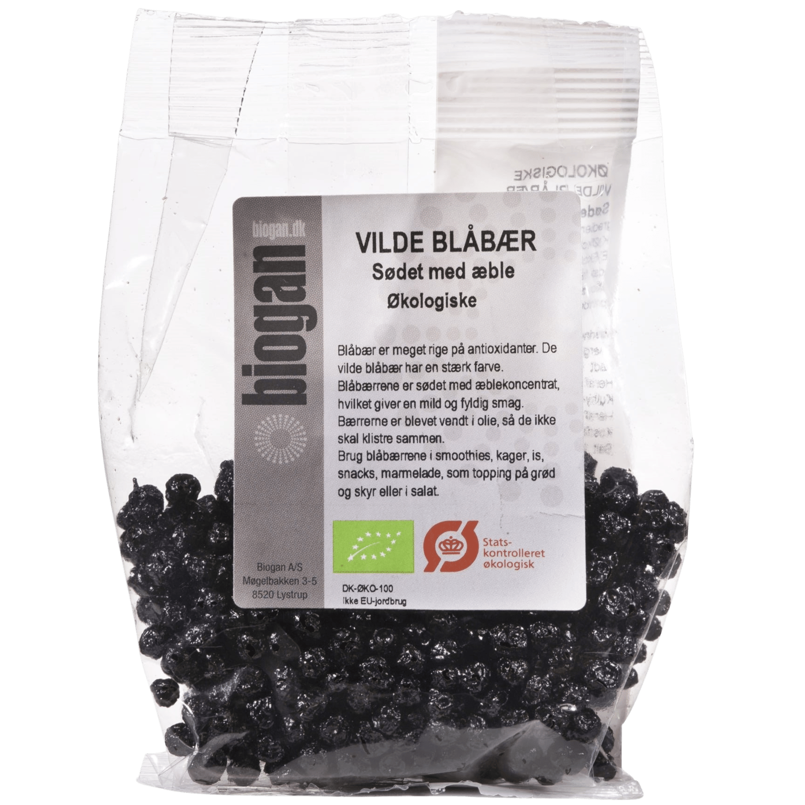 Biogan Blåbær Vilde Sødet Med Æble É (75 g)