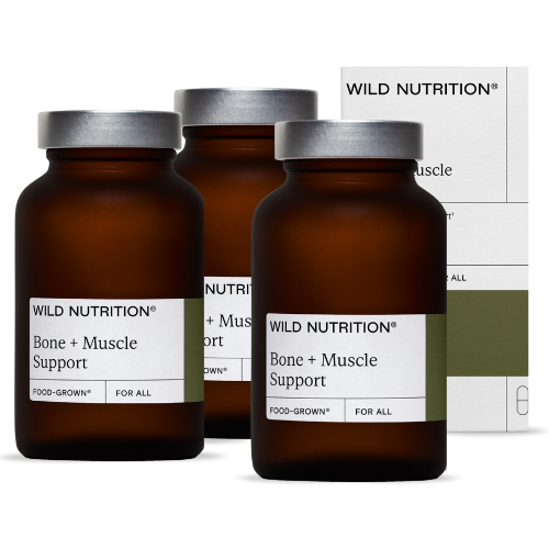 3 x Wild Nutrition Food-Grown Bone + Muscle Support (90 kaps)