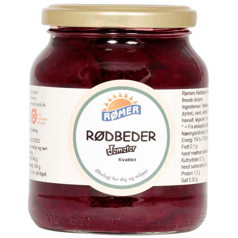 Rødbeder i glas Økologisk- 680 gram - Rømer