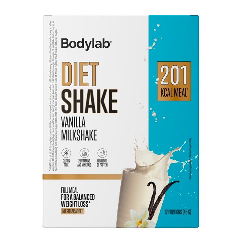 Bodylab Diet Shake Box Vanilla Milkshake (12x45 g)