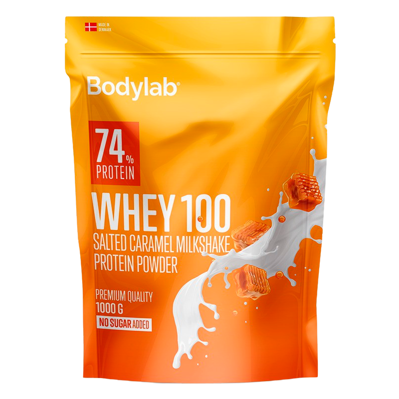 Vintilbud Bodylab Whey100 Salted Caramel Milkshake (1000 g) køb billig