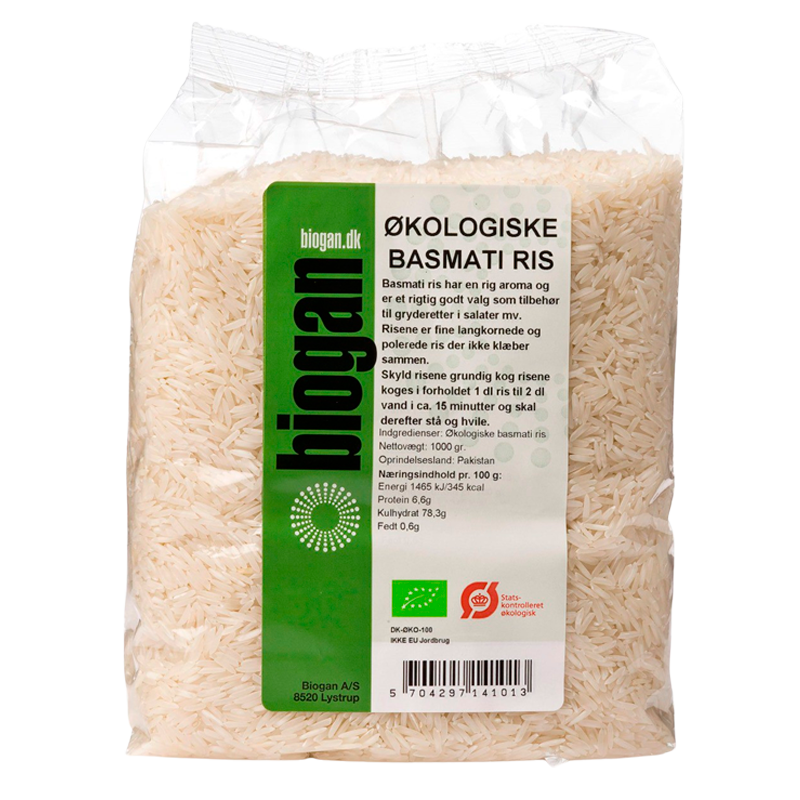 Biogan Basmatiris Hvide Ø (1 kg)
