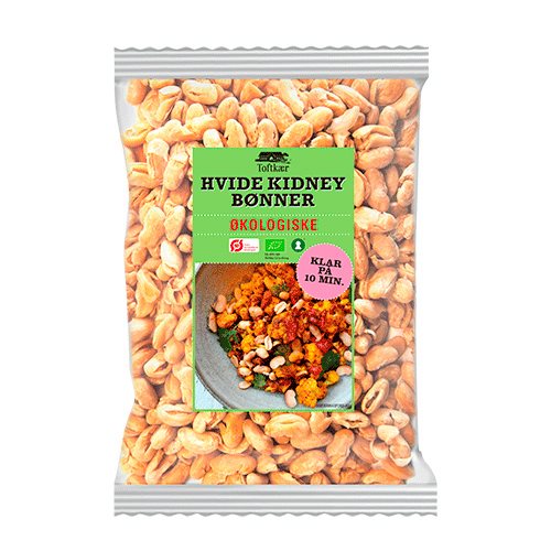 Toftkær Hvide kidneybønner Forkogte Ø (220 g)