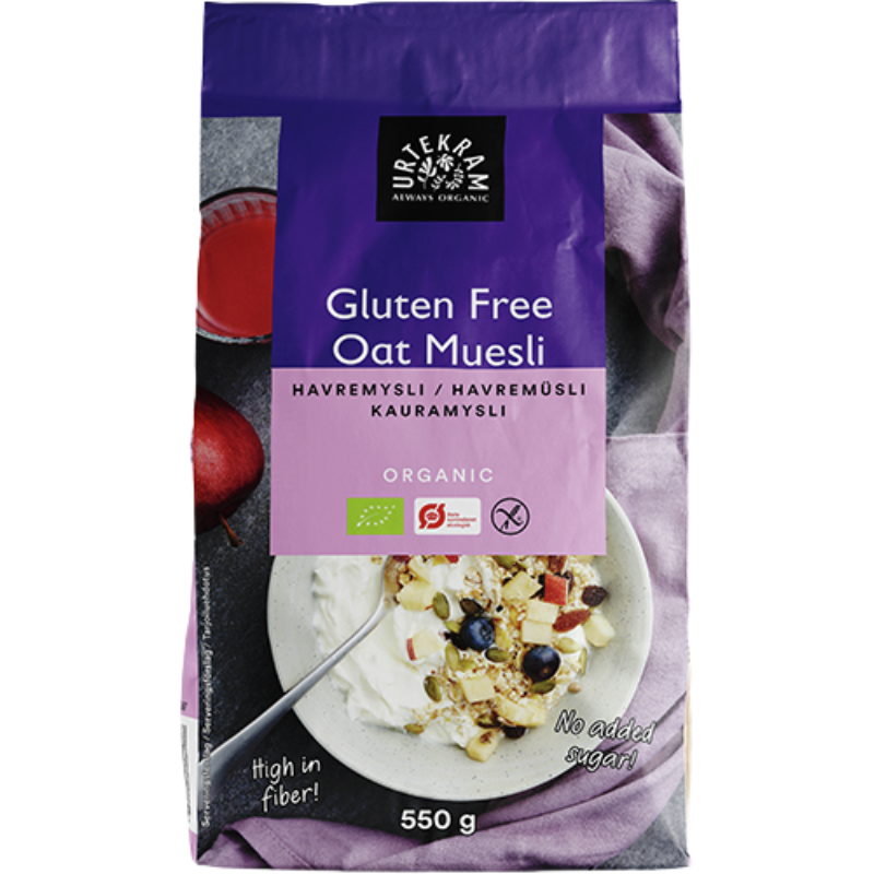 UDSALG Urtekram Glutenfri Havremysli Ø (550 gr) køb billig