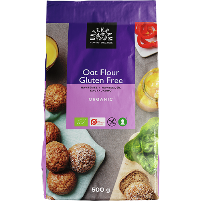 UDSALG Urtekram Glutenfri Havremel Ø (500 gr) køb billig
