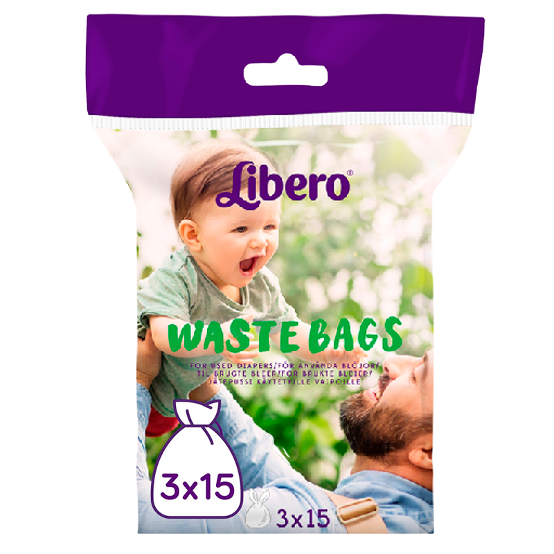 UDSALG Libero Waste Bags (3x15 stk) køb billig