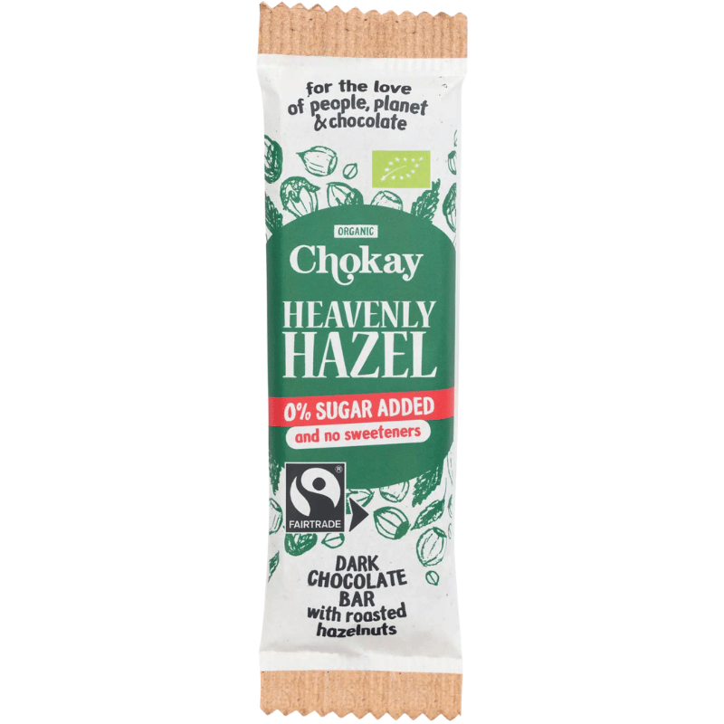 Chokay Dark Heavenly Hazel Chokolade Bar Ø (30 g)