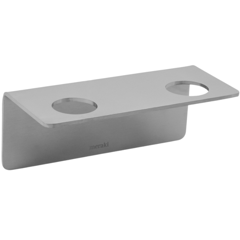 Meraki Bottle Hanger 2 Huller Børstet Sølv (1 stk)