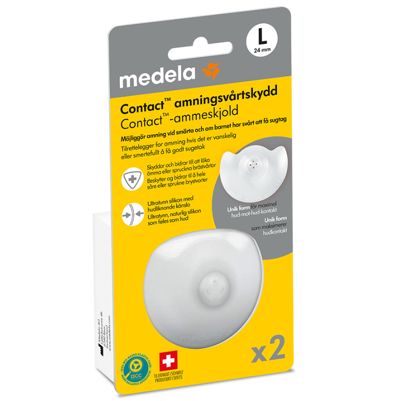 Medela Contact Ammebrikker - L, 24 mm (2 stk)